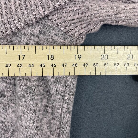 No Frills LA Off The Shoulder Knit Top Lavender Womens XL - Picture 3 of 5